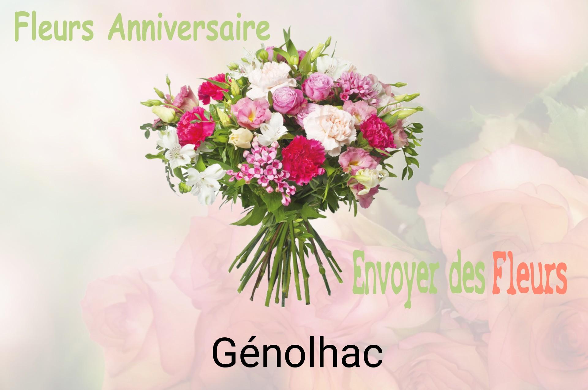 Bouquet de fleurs d’anniversaire livré à Génolhac