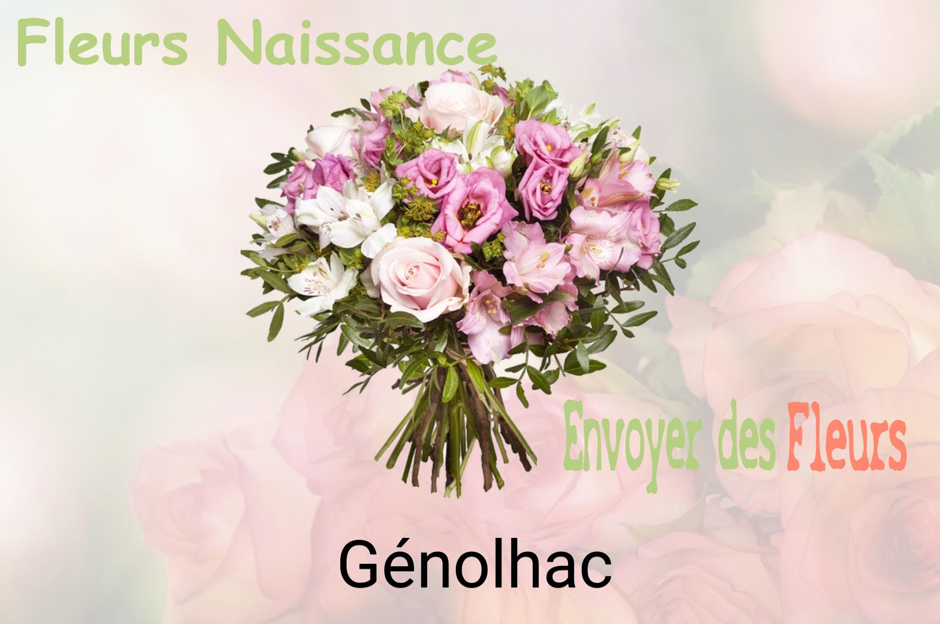 Bouquet de fleurs de naissance livré à Génolhac
